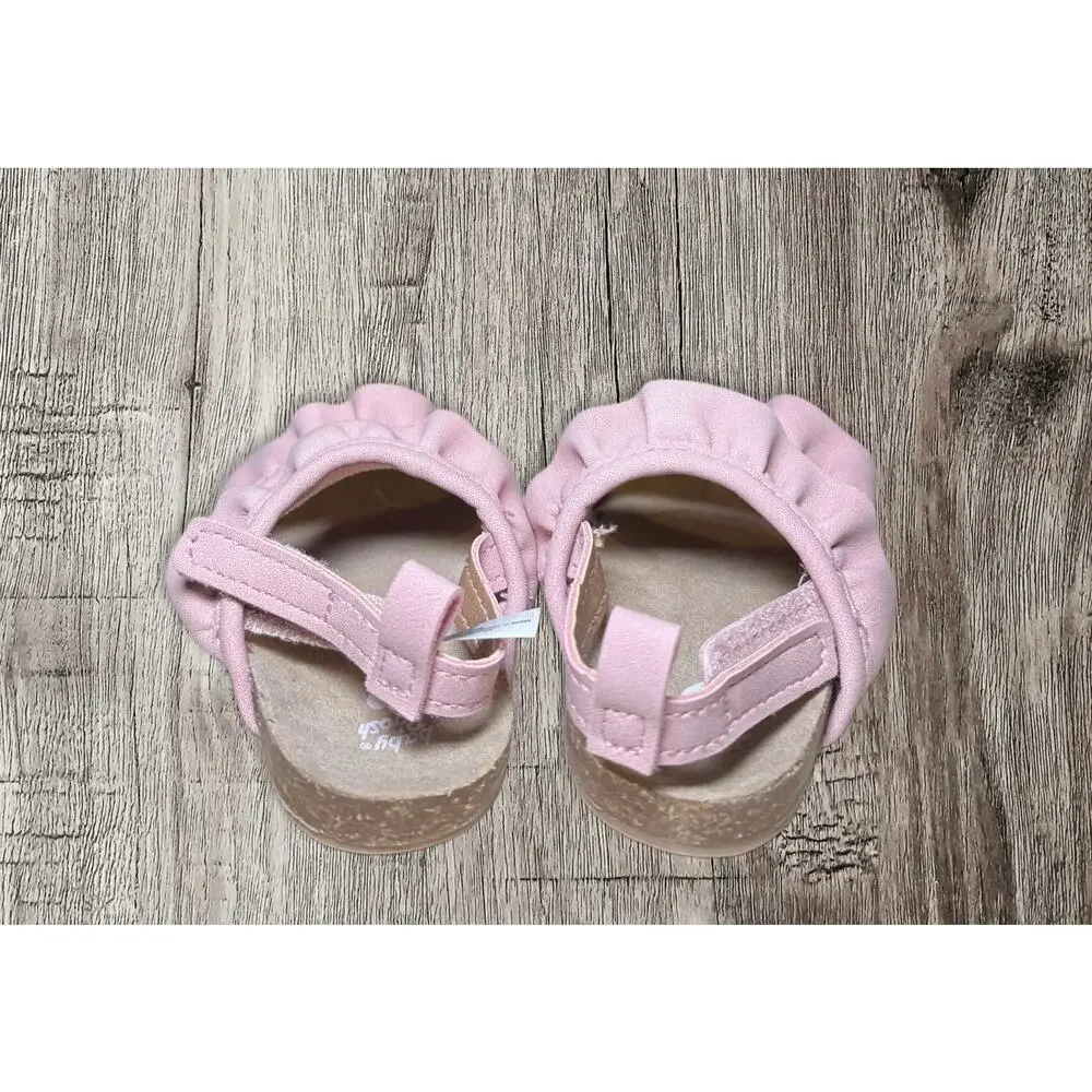 Baby Bgosh pink ruffle sandals size 2